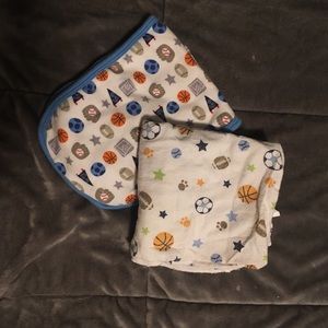 Blanket + Burp Cloths